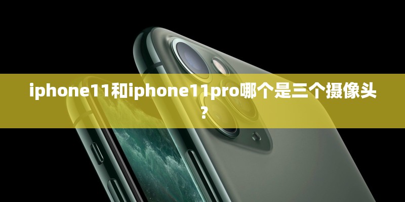 iphone11和iphone11pro哪个是三个摄像头？