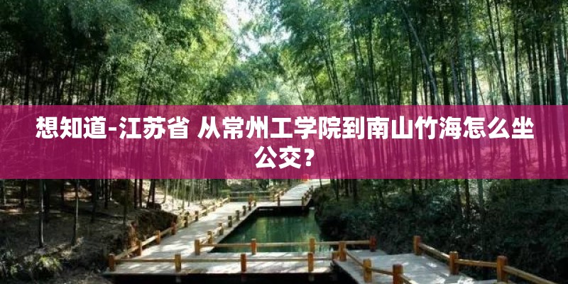 想知道-江苏省 从常州工学院到南山竹海怎么坐公交？
