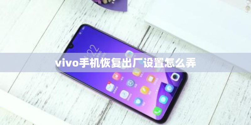 vivo手机恢复出厂设置怎么弄