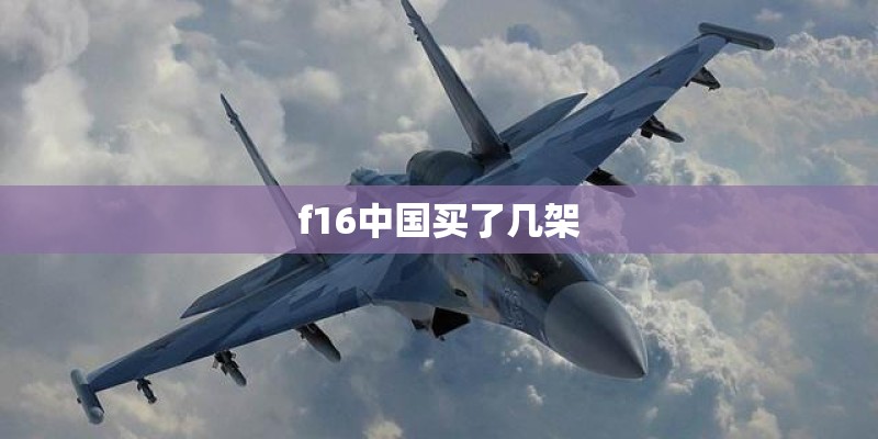 f16中国买了几架