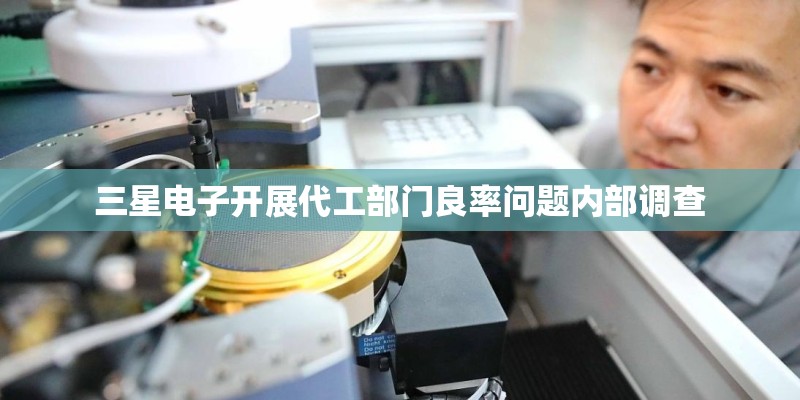 三星电子开展代工部门良率问题内部调查