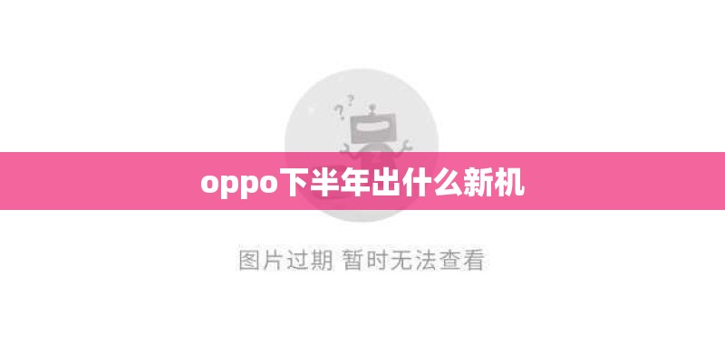 oppo下半年出什么新机