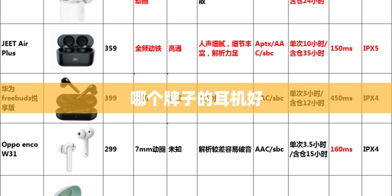 哪个牌子的耳机好