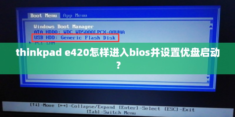 thinkpad e420怎样进入bios并设置优盘启动? thinkpad e420怎样进入bios并设置优盘启动?